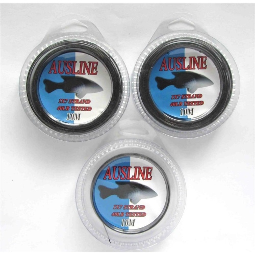 Fishing Shop NZ 3x10m/spool, Nylon Coated Stainless Steel Wire